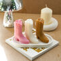 Cowboy Boots Soy Wax Candle, thumbnail 1 of 11