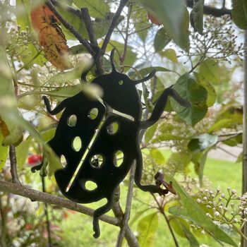 Ladybird Mobile Insect, Metal Art For Home And Garden, 9 of 12