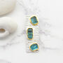 Tourmaline And Apatite Gemstone Silver Pendant, thumbnail 2 of 5
