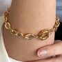 Sunrise Chunky Cable Chain Bracelet With Large Clasp, thumbnail 1 of 4