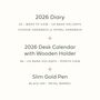 Personalised 2026 Diary And Desk Accessories Gift Set For Her, thumbnail 3 of 12