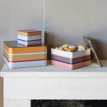 Storage Boxes Made From Tin In A Set Of Three Food Safe, 10 of 10