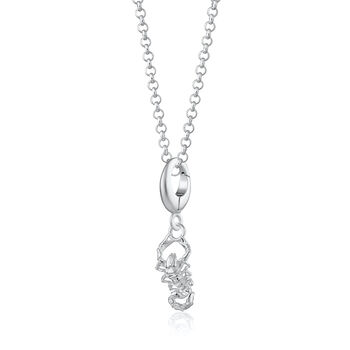 Scorpion Charm Necklace, Sterling Silver Or Gold Plated, 3 of 11