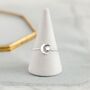 Sterling Silver Adjustable Moon And Star Open Ring, thumbnail 2 of 8