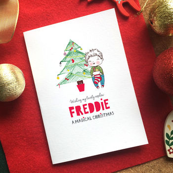 Personalised Little One's Christmas Card, 2 of 4