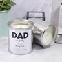 First Father's Day Paint Pot Scented Candle For Dad, thumbnail 4 of 10