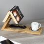 Personalised Book Stand In Solid Oak, thumbnail 3 of 9