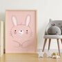 Cute Bunny Rabbit Personalised Name Print, thumbnail 5 of 10
