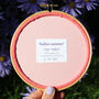 Coral Pink Embroidered Hoop, thumbnail 7 of 7