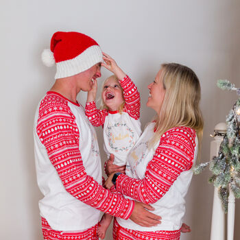 Personalised Nordic Matching Family Christmas Pyjamas, 11 of 12