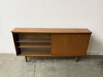 Mid Century Bookcase By Avalon With Sliding Doors, 4 of 7