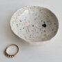 Personalised Pottery Wedding Gift Splatter Ring Dish, thumbnail 2 of 9