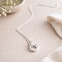 40th Birthday Sterling Silver Four Ring Pendant Necklace, thumbnail 3 of 6