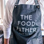 Personalised Food Father Waxed Denim Apron, thumbnail 4 of 7