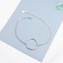 Open Circle Bracelet In Sterling Silver, thumbnail 4 of 12