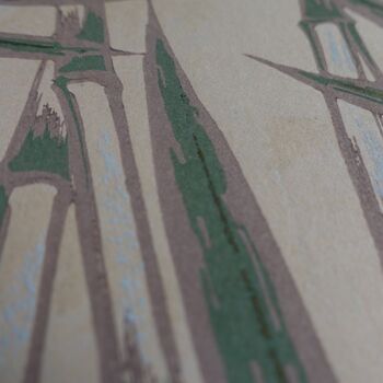 Delicate Peach Woodblock Print, 8 of 8