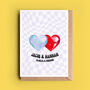 Personalised Melting Hearts Y2k Style Card, thumbnail 1 of 2