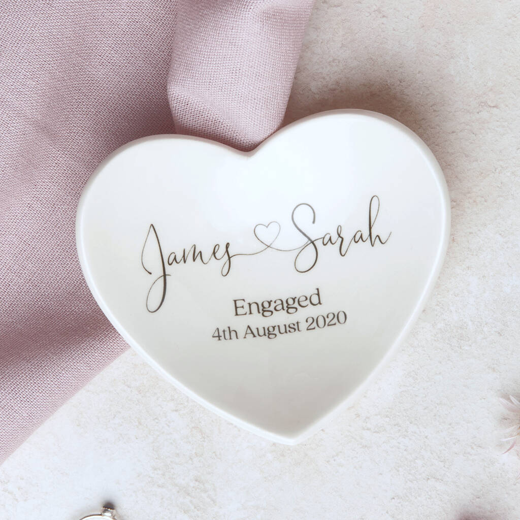 Personalised Engagement Ring Dish Gift, 1 of 4