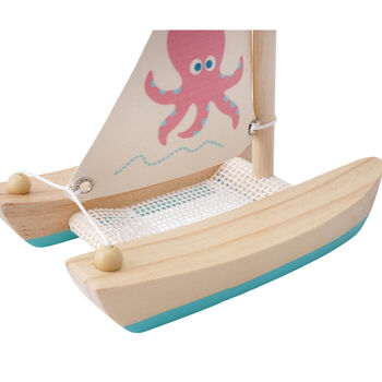 Little Tribe Wooden Catamaran Sailing Boat | Age Two+, 8 of 10
