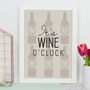 'Wine O'clock Print, thumbnail 1 of 4