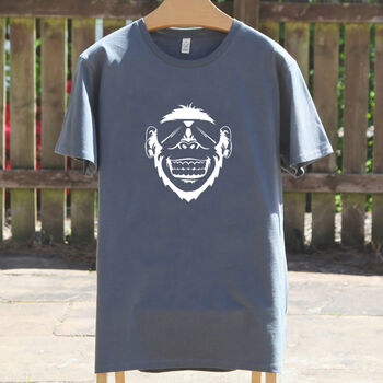 Navy Or Charcoal Ape T Shirt, 2 of 4