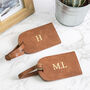 Faux Leather Barrel Bag With Personalised Luggage Tag, thumbnail 2 of 10