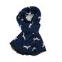 Sausage Dog Print Winter Scarf, thumbnail 3 of 5