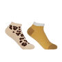 Leopard And Zigzag Women's Trainer Socks Bundle, thumbnail 1 of 7