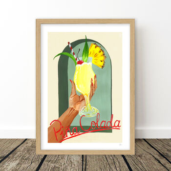 Pina Colada Tropical Cocktail Art Print, 8 of 10