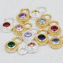 18ct Gold Plated Or Silver Birthstone Hoop Earrings, thumbnail 4 of 11