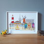 Norfolk Landmarks Print, thumbnail 1 of 3