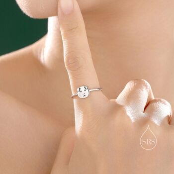 Sterling Silver Cute Little Guinea Pig Ring, 3 of 11
