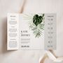 Tropical Leaves Gatefold Wedding Invitations, thumbnail 1 of 5