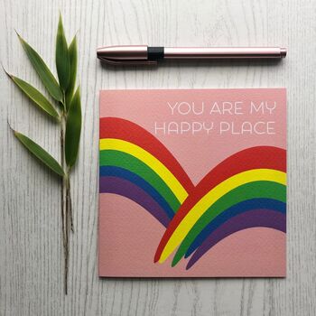 You Are My Happy Place Anniversary/Valentines Card, 2 of 2