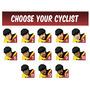 Personalised Cyclist Cartoon Print For Couples, thumbnail 2 of 5