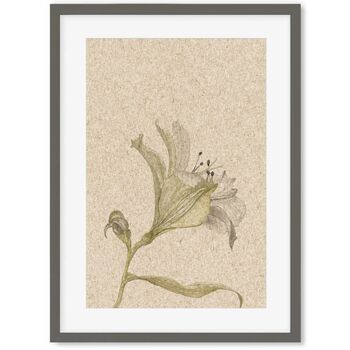 Vintage Floral Stem Art Print By Abstract House