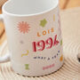 Personalised What A Year Pattern Mug, thumbnail 2 of 3