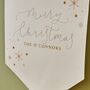 Merry Christmas The… Snowflake Wall Hanging, thumbnail 2 of 3