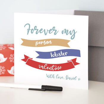 Personalised Forever My… Valentine's Day Card, 2 of 3