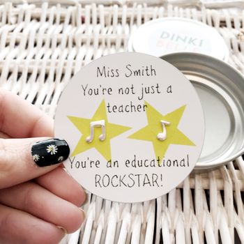 Personalised Teacher Educational Rock Star Gift, 2 of 5