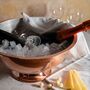 Hammered Silver Solid Copper Champagne And Ice Bowl Bucket, thumbnail 4 of 12