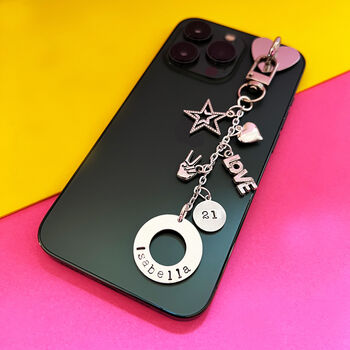 Personalised Birthday Tech Charm For Kindle, E Reader, Laptop And iPad, 4 of 8