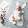 Personalised Baby's Bunny Fine Cotton Knit Blanket, thumbnail 8 of 12