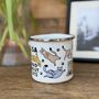 Cat Lover Enamel Mug With Illustrations Of Cats, thumbnail 2 of 4