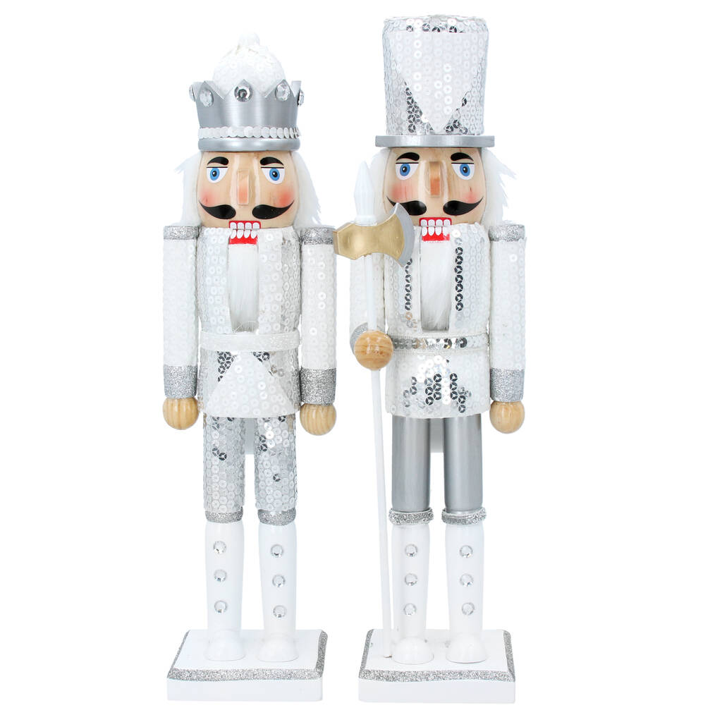 Silver Sequin Nutcracker Ornament By Ella James