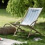 Personalised Striped Wooden Deckchair, thumbnail 2 of 9