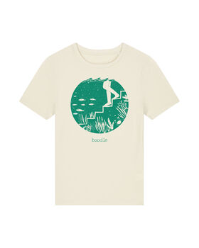 Organic Womens Wild Swimming T Shirt, 3 of 3