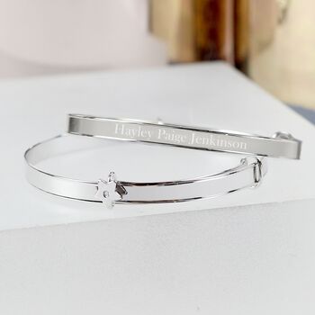Personalised Sterling Silver Expanding Child's Bracelet, 5 of 5