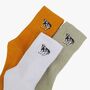 Women's Farm Cow Embroidered Cotton Ankle Socks Three Pack, thumbnail 2 of 5