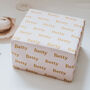 Retro Type Personalised Wrapping Paper, thumbnail 2 of 3